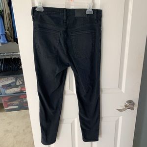 Madewell Black Skinny Jean with 9’ mid-rise